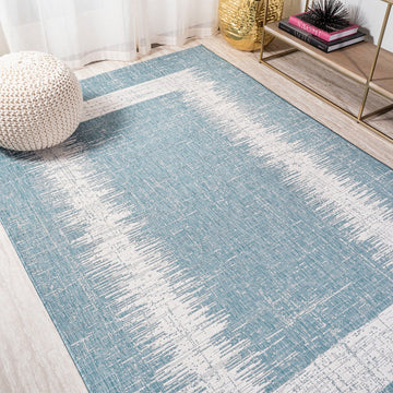 Scandi Minimalist Border Indoor/outdoor Area Rug
